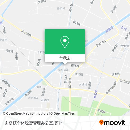 谢桥镇个体经营管理办公室地图