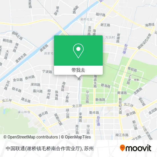 中国联通(谢桥镇毛桥南合作营业厅)地图