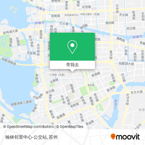 翰林邻里中心-公交站地图