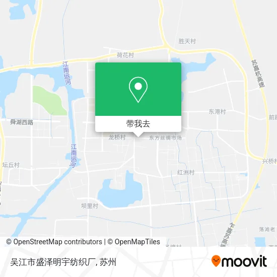 吴江市盛泽明宇纺织厂地图