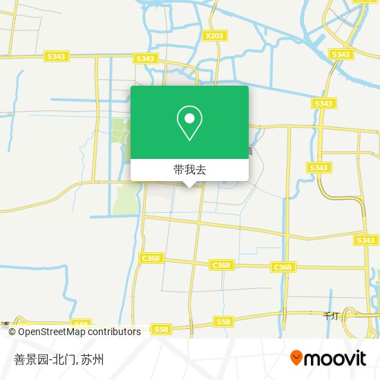 善景园-北门地图