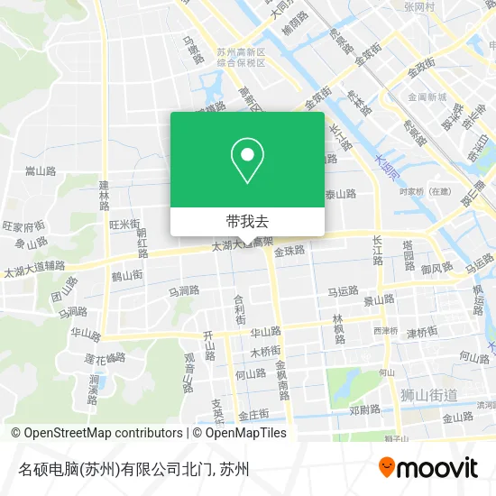 名硕电脑(苏州)有限公司北门地图