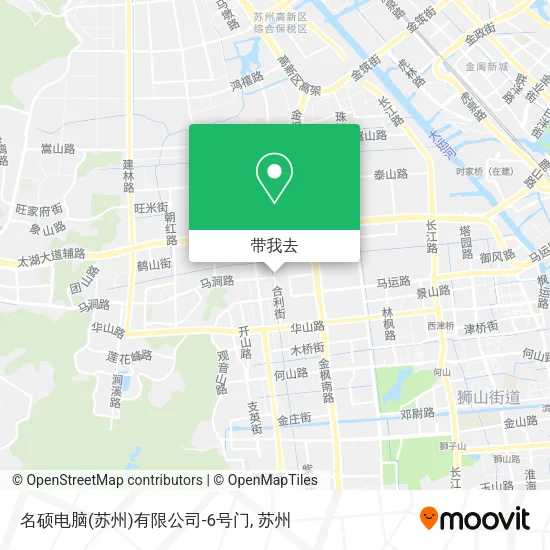 名硕电脑(苏州)有限公司-6号门地图