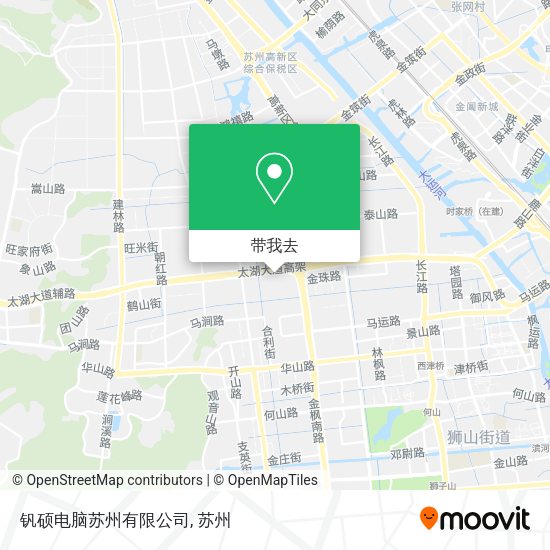 钒硕电脑苏州有限公司地图