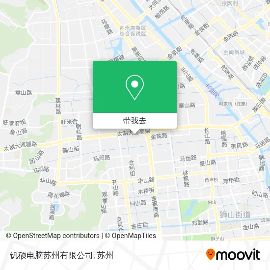 钒硕电脑苏州有限公司地图