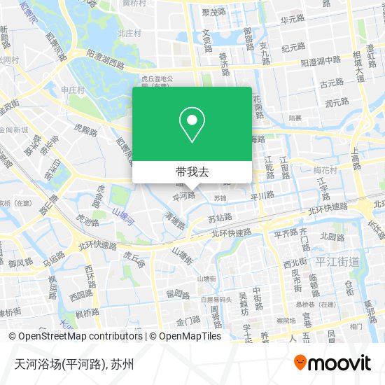天河浴场(平河路)地图
