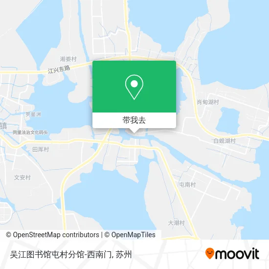 吴江图书馆屯村分馆-西南门地图