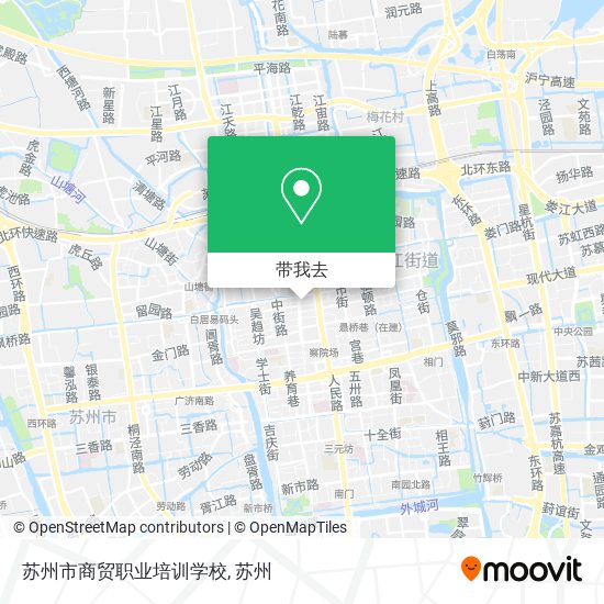 苏州市商贸职业培训学校地图