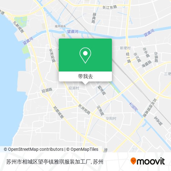 苏州市相城区望亭镇雅琪服装加工厂地图