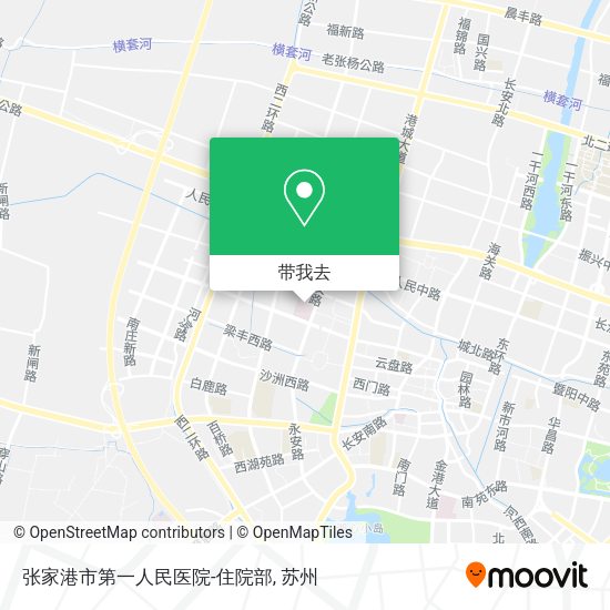 张家港市第一人民医院-住院部地图