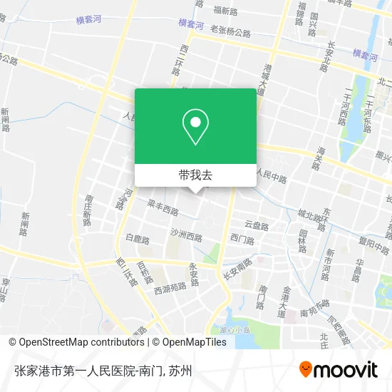 张家港市第一人民医院-南门地图