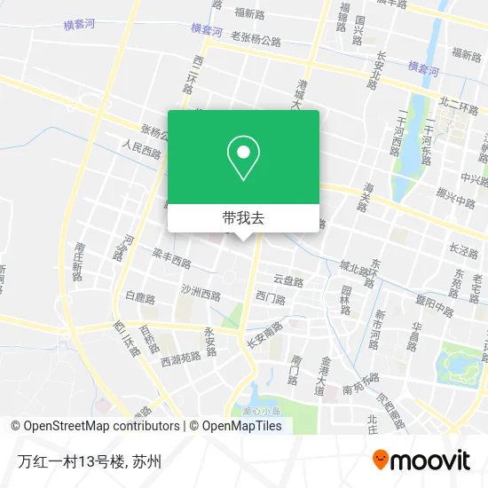 万红一村13号楼地图