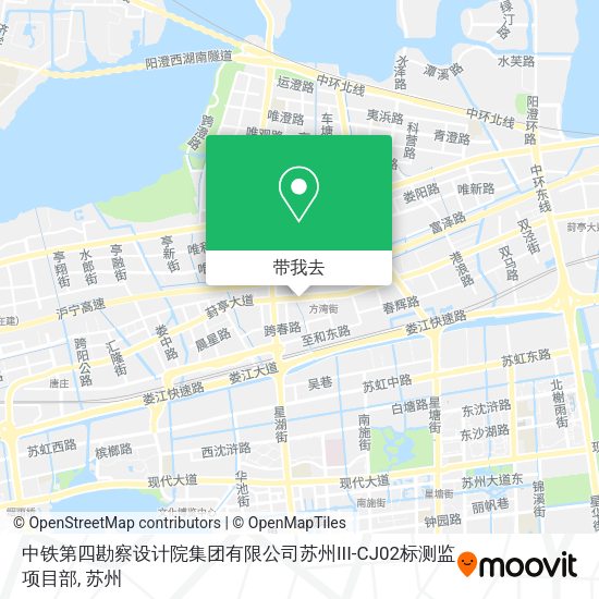 中铁第四勘察设计院集团有限公司苏州III-CJ02标测监项目部地图
