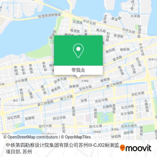 中铁第四勘察设计院集团有限公司苏州III-CJ02标测监项目部地图