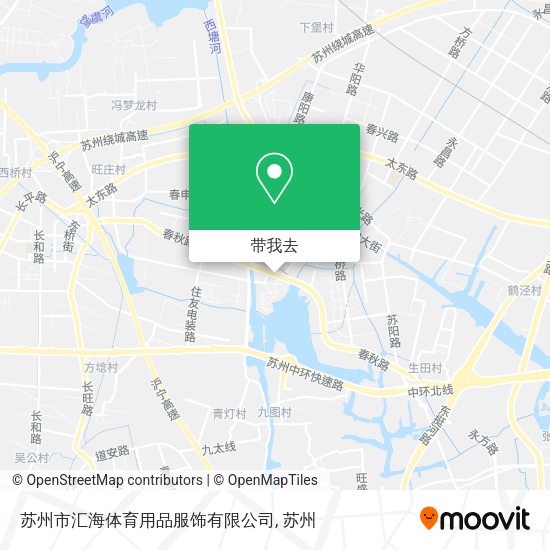 苏州市汇海体育用品服饰有限公司地图