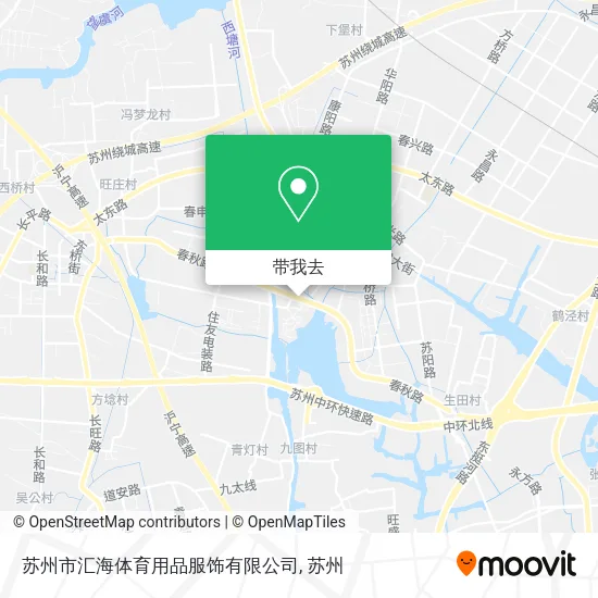苏州市汇海体育用品服饰有限公司地图