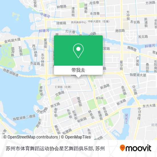 苏州市体育舞蹈运动协会星艺舞蹈俱乐部地图