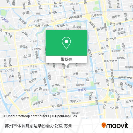 苏州市体育舞蹈运动协会办公室地图