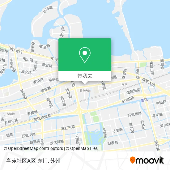 亭苑社区A区-东门地图