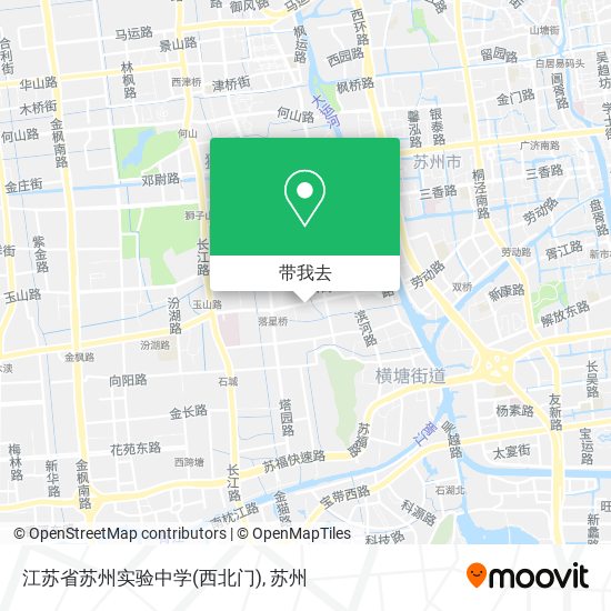 江苏省苏州实验中学(西北门)地图