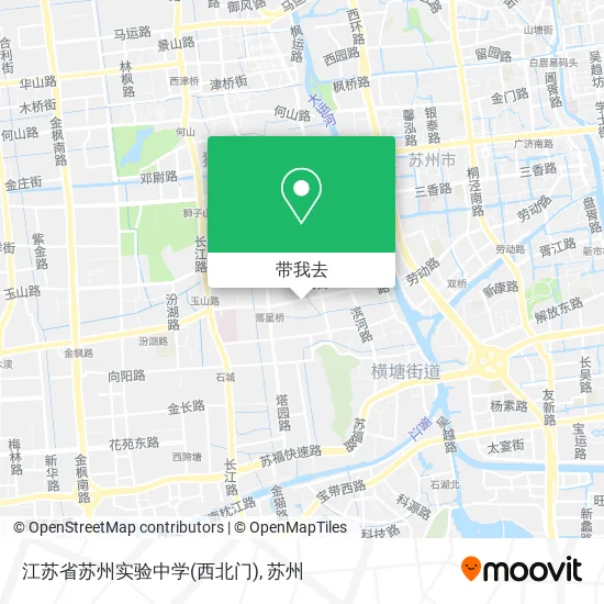江苏省苏州实验中学(西北门)地图