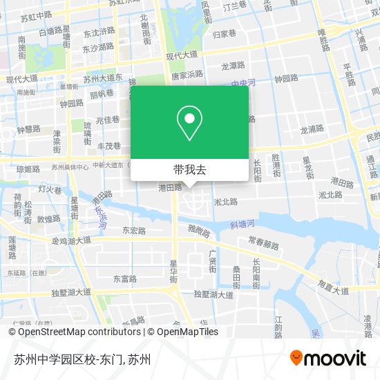 苏州中学园区校-东门地图