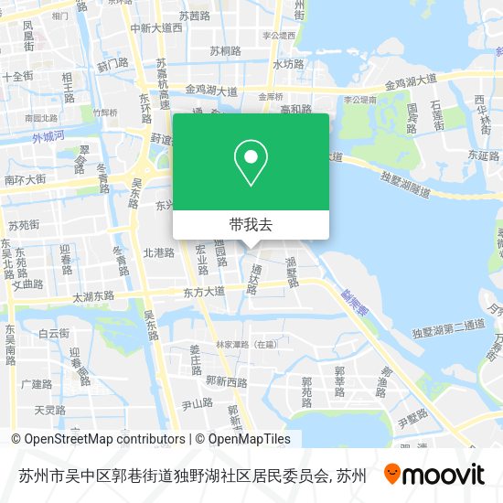 苏州市吴中区郭巷街道独野湖社区居民委员会地图