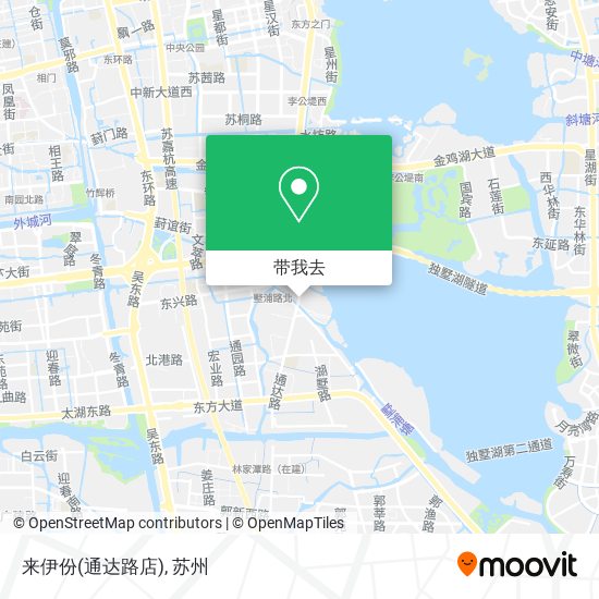 来伊份(通达路店)地图