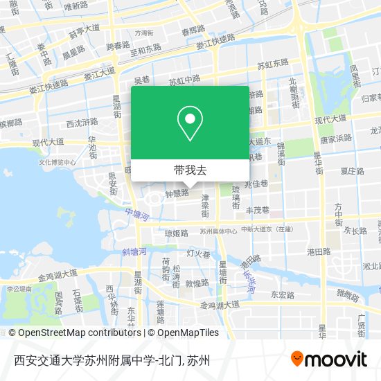 西安交通大学苏州附属中学-北门地图