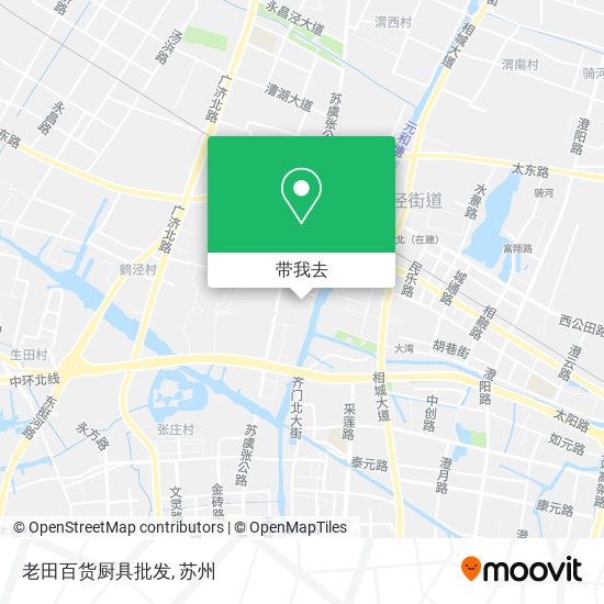 老田百货厨具批发地图
