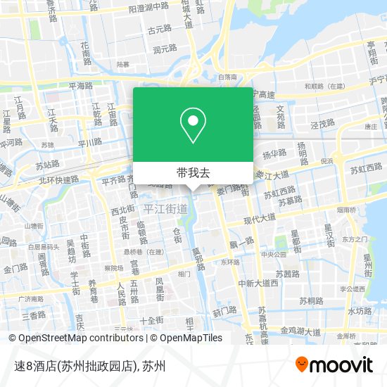 速8酒店(苏州拙政园店)地图