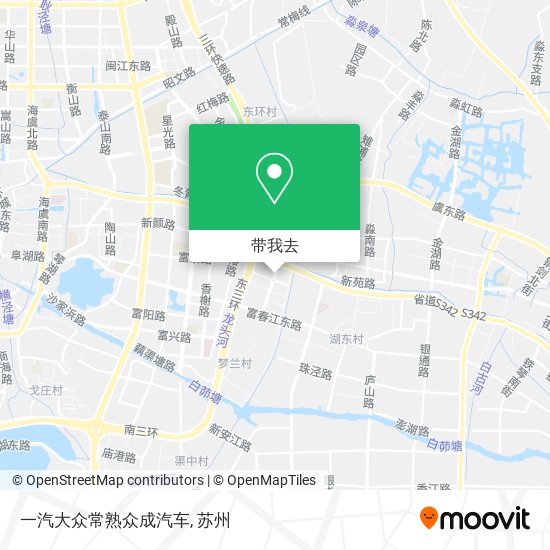 一汽大众常熟众成汽车地图