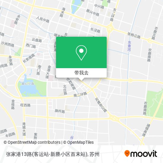 张家港13路(客运站-新塍小区首末站)地图