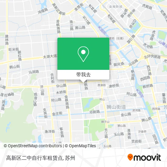 高新区二中自行车租赁点地图