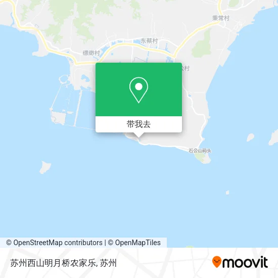 苏州西山明月桥农家乐地图