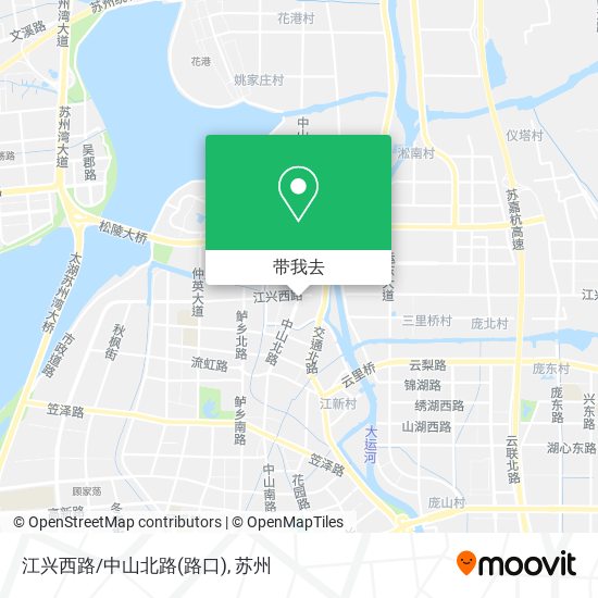 江兴西路/中山北路(路口)地图