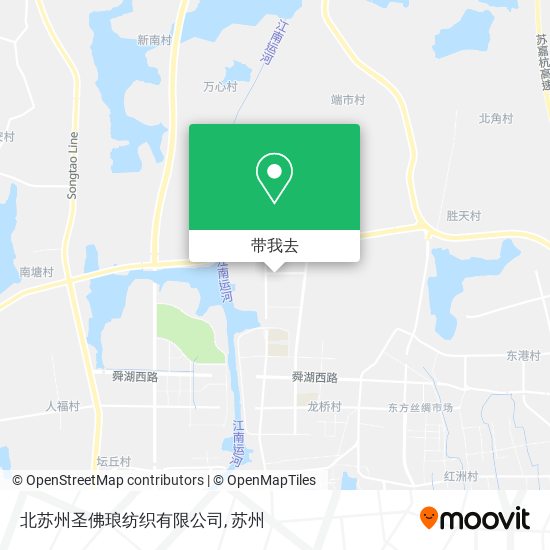 北苏州圣佛琅纺织有限公司地图
