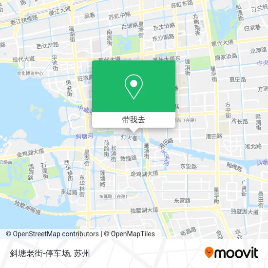 斜塘老街-停车场地图