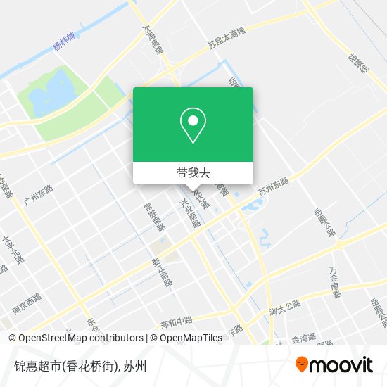 锦惠超市(香花桥街)地图