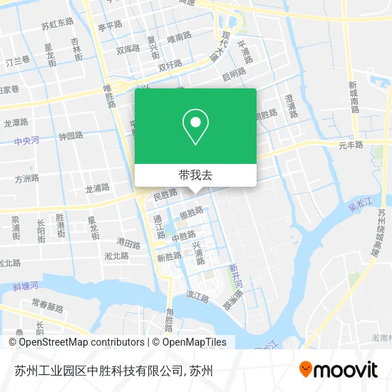 苏州工业园区中胜科技有限公司地图