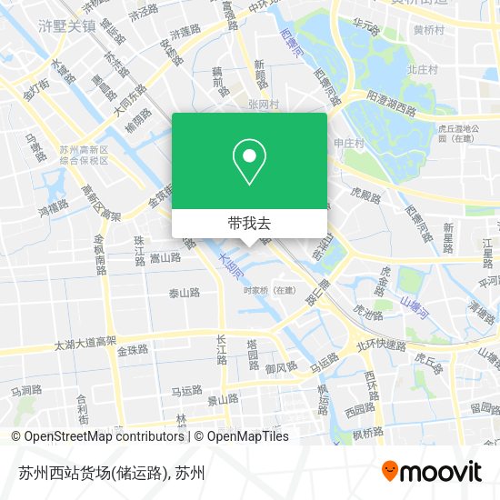 苏州西站货场(储运路)地图