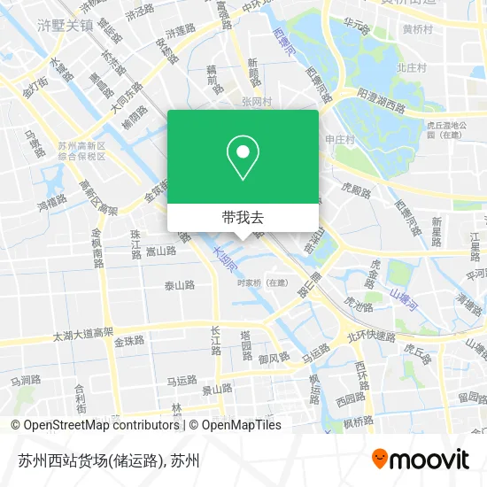 苏州西站货场(储运路)地图