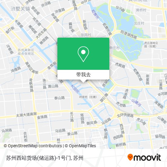苏州西站货场(储运路)-1号门地图