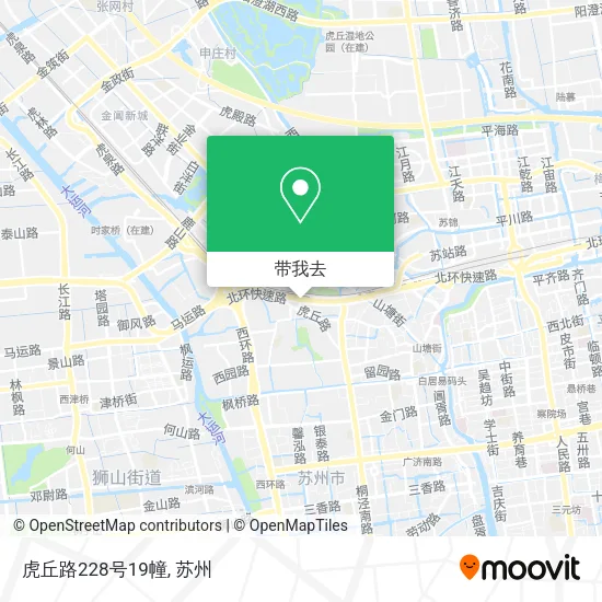 虎丘路228号19幢地图
