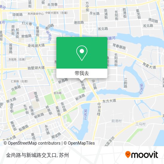 金尚路与新城路交叉口地图