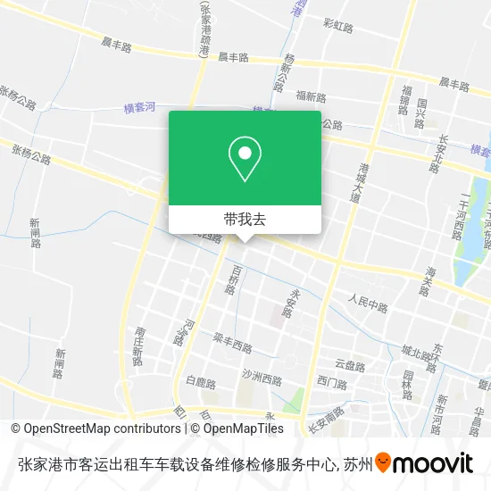 张家港市客运出租车车载设备维修检修服务中心地图
