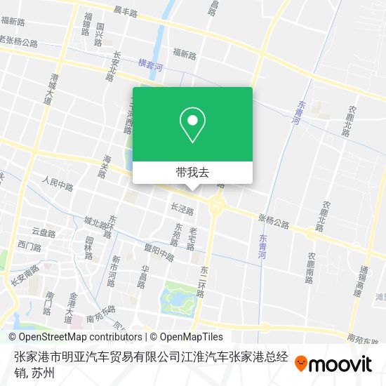 张家港市明亚汽车贸易有限公司江淮汽车张家港总经销地图