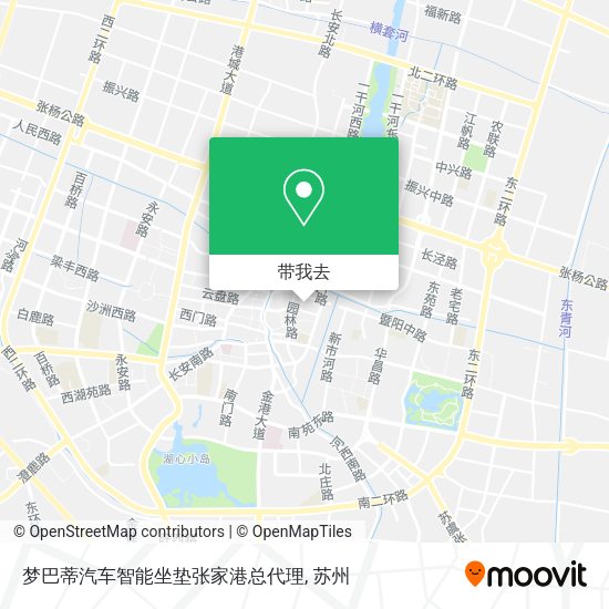 梦巴蒂汽车智能坐垫张家港总代理地图