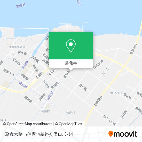 聚鑫六路与仲家宅基路交叉口地图