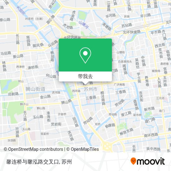 馨连桥与馨泓路交叉口地图